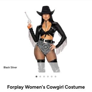 Black and Silver Cowgirl Costume